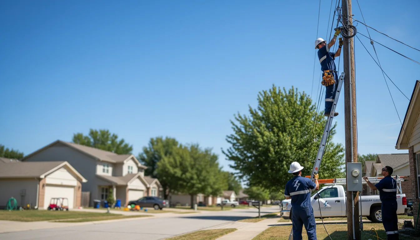 Residential electrician providing installation services in Hobart, IN